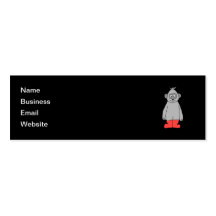 Gorilla in Red Boots. Business Card Templates
