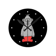 Gorilla in Red Boots. Wallclocks