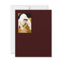 Gorilla Invitation - Funny Animals Invitations