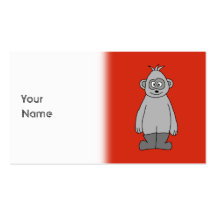 Gorilla Wearing Boots. Business Card