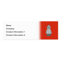 Gorilla Wearing Boots. Business Card Templates