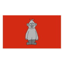 Gorilla Wearing Boots. Business Card Templates