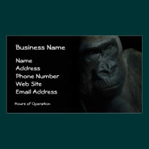 Gorilla Wildlife Primate Wild Animal Endangered business cards