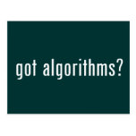 got algorithms? post card