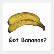 Got Bananas Square Stickers