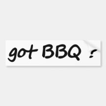 got BBQ icon Bumper Stickers