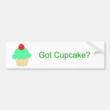 Got Cupcake Bumper Sticker