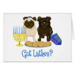 Got Latkes?  Hanukkah Pug Cards - Customisable
