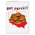 got paczki? Polish Map Greeting Card