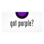got purple? customized photo card