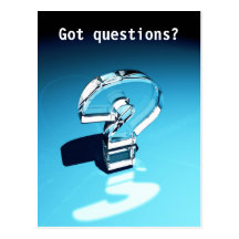 Got questions? postcard