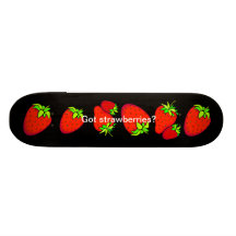 got strawberries? skateboard decks