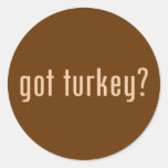 got turkey? round sticker