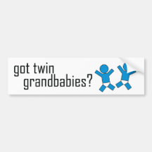 Got Twin Grandbabies? Bumper Stickers