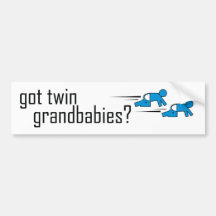 Got Twin Grandbabies? Bumper Stickers