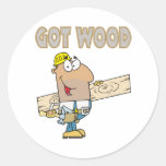 got wood carpenter humour funny design stickers