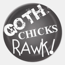 goth chic sticker