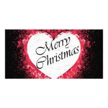 Goth Christmas Photo Greeting Card