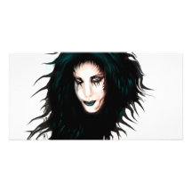 Goth Custom Photo Card
