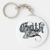 Goth Girl Keychain