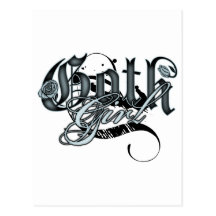 Goth Girl Postcard
