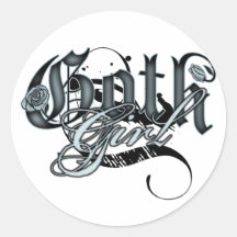 Goth Girl Stickers