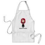 Goth Girls Love Cupcakes Cute Cartoon Character Apron