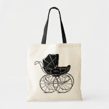 Gothic Baby Carriage Canvas Bag