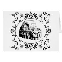 Gothic Batty Bassinet Cards