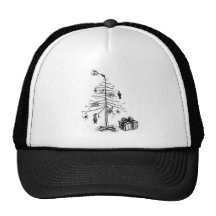 Gothic Christmas Tree Mesh Hat