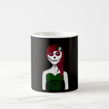 Gothic Day Of The Dead Girl Mug