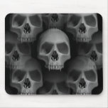 Gothic evil fanged skull Halloween horror Mouse Pads