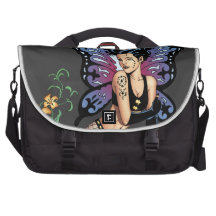 Gothic Fairy Grave Sitting with Tears by Al Rio Commuter Bags