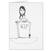 Gothic Grave Card