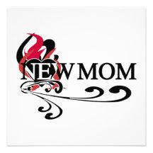 Gothic Heart New Mum T-shirts and Gifts Personalized Announcements