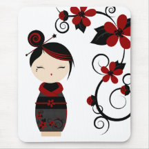 Gothic Kokeshi Mouse Pad