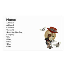gothic laveau hot air balloon steampunk art business cards