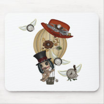 gothic laveau hot air balloon steampunk art mousepad