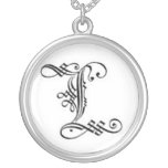 Gothic Letter L Necklace