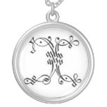 Gothic Letter X Necklace