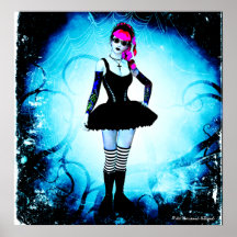 Gothic Lolita Ballerina Thorn Poster