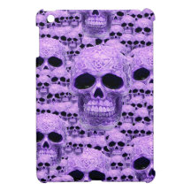 Gothic Purple Skulls