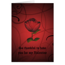 Gothic romance valentine's day card