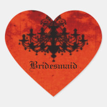Gothic Romance Victorian Chandelier Wedding Stickers