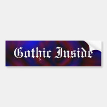 Gothic Rose Bumper Stickers