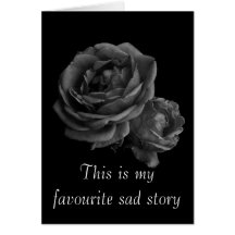 Gothic Roses Valentine Card