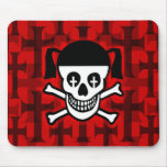 Gothic Skull & Crosses Mousemat