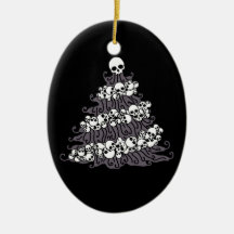 Gothic Skull Garland Tree Christmas Tree Ornaments