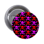 GOTHIC SKULLS RED PINK