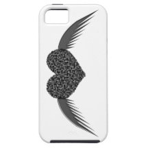 Gothic Winged Love Heart iPhone 5 Case